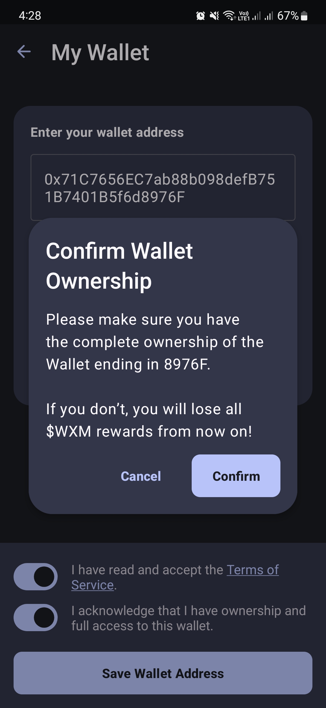 new-wallet-address-empty